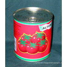 halal canned food 70g 210g 400g 800g 2200g Packing Organic canned 28% to 30% brix tomato paste,tomato ketchup,tomato puree